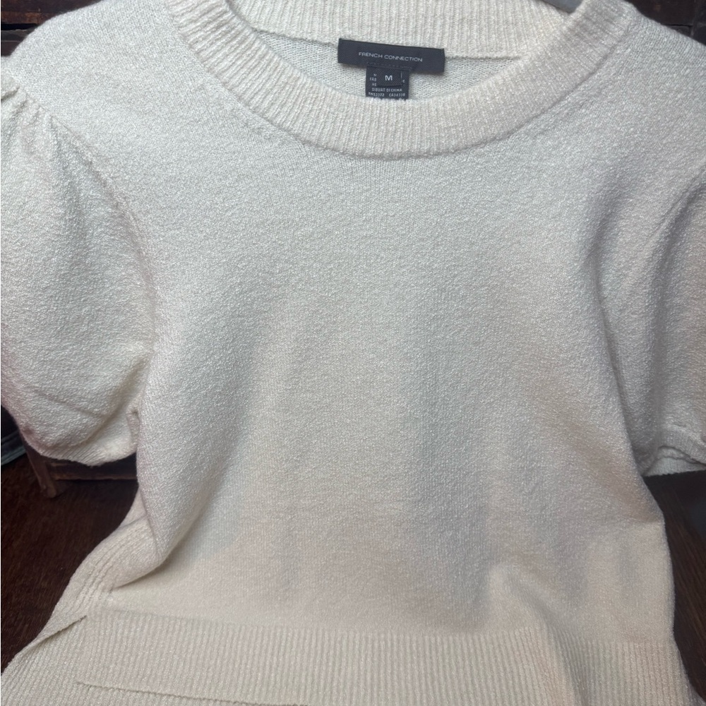 French Connection Cream Knit Top